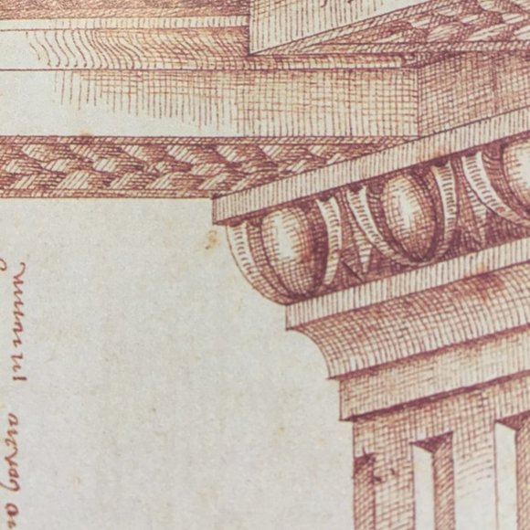 Vintage 80s NEW Palladio Basilica Architectural Rendering - Picture 12 of 14